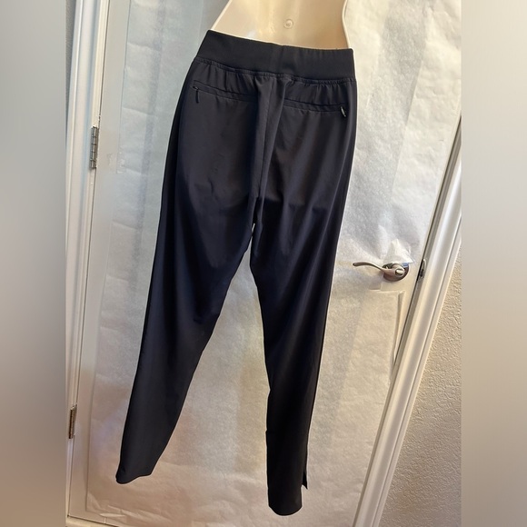 Athleta Brooklyn textured Mid rise ankle black light weight pants Sz-6 Q5 - Picture 6 of 16